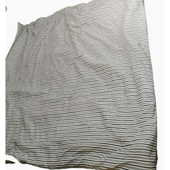 Ralph Lauren Queen / Full Reversible Comforter Blue Paisley Stripes 100% Cotton - Picture 3 of 8